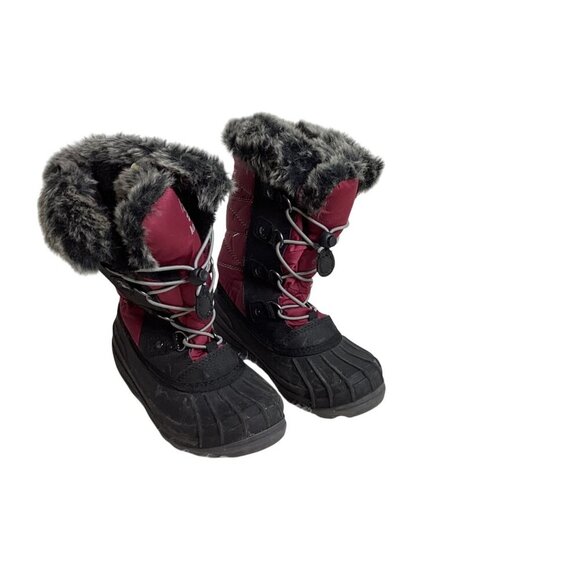 Kamik Girls Frost Lake Burgandy Snow Boats Size 1 - Picture 1 of 9